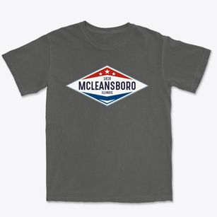 Mcleansboro Illinois Diamond Star Premium Heavyweight T-shirt