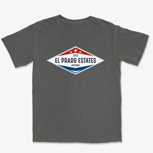 El Prado Estates Arizona Diamond Star Premium Heavyweight T-shirt