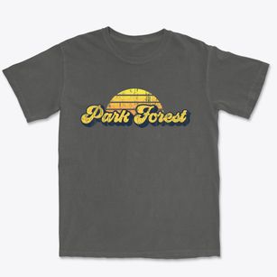 Park Forest Illinois Sublime Sunset Premium Heavyweight T-shirt