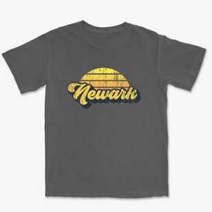 Newark New Jersey Sublime Sunset Premium Heavyweight T-shirt