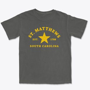 St. Matthews South Carolina Star Premium Heavyweight T-shirt