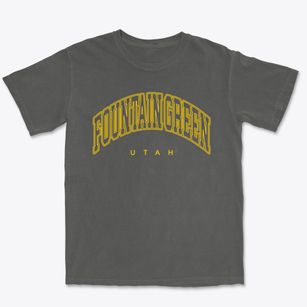 Fountain Green Utah Inline Premium Heavyweight T-shirt