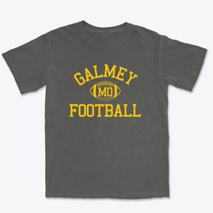 Galmey Missouri Football Premium Heavyweight T-shirt