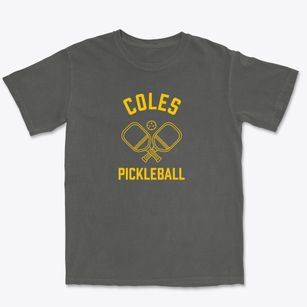 Coles Maine Pickleball Premium Heavyweight T-shirt