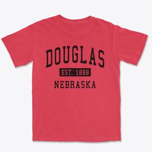 Douglas Nebraska Classic Established Premium Heavyweight T-shirt