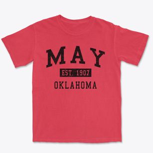 May Oklahoma Classic Established Premium Heavyweight T-shirt