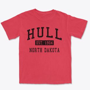 Hull North Dakota Classic Established Premium Heavyweight T-shirt