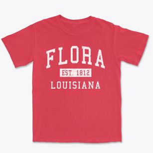 Flora Louisiana Classic Established Premium Heavyweight T-shirt