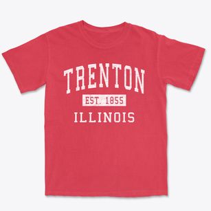 Trenton Illinois Classic Established Premium Heavyweight T-shirt