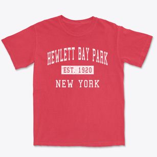 Hewlett Bay Park New York Classic Established Premium Heavyweight T-shirt
