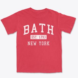 Bath New York Classic Established Premium Heavyweight T-shirt