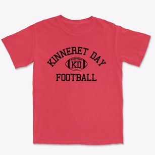 Kinneret Day School Classic Football Premium Heavyweight T-shirt