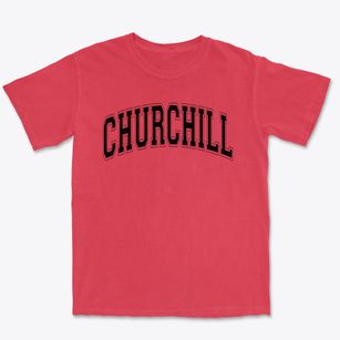 Churchill Elementary School Varsity Arch Premium Heavyweight T-shirt