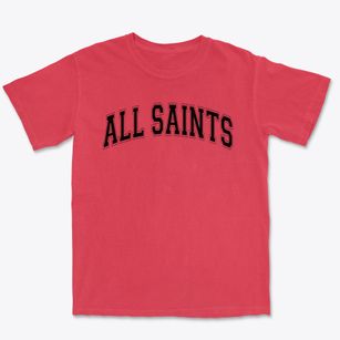 All Saints Junior High School Varsity Arch Premium Heavyweight T-shirt