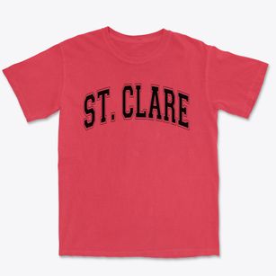 Saint Clare School Varsity Arch Premium Heavyweight T-shirt