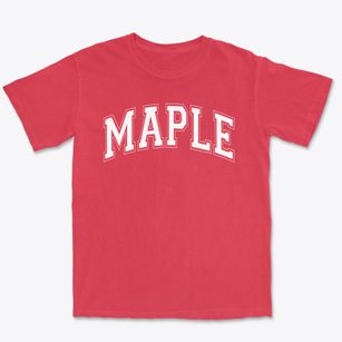 Maple School Varsity Arch Premium Heavyweight T-shirt