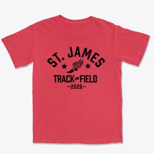 Saint James Elementary School Track and Field Premium Heavyweight T-shirt