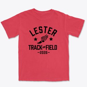 Lester Elementary School Track and Field Premium Heavyweight T-shirt
