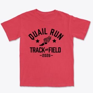 Quail Run Elementary School Track and Field Premium Heavyweight T-shirt