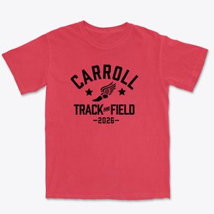 Carroll Junior High School Track and Field Premium Heavyweight T-shirt