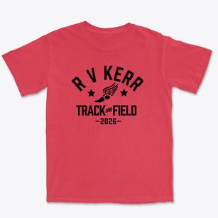 R V Kerr Elementary School Track and Field Premium Heavyweight T-shirt