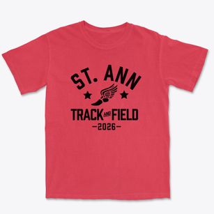 Saint Ann Elementary School Track and Field Premium Heavyweight T-shirt