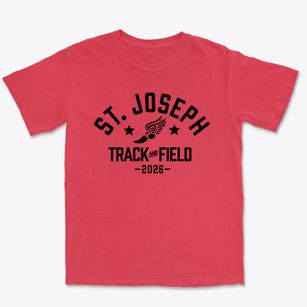 St Joseph Elementary School Track and Field Premium Heavyweight T-shirt