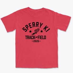 Sperry Elementary K1 School Track and Field Premium Heavyweight T-shirt