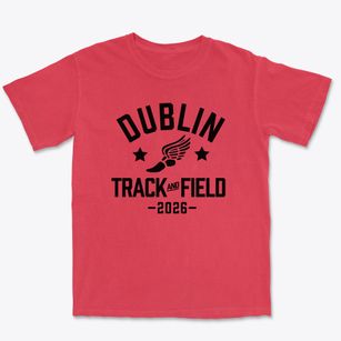 Dublin Middle School Track and Field Premium Heavyweight T-shirt