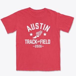 Austin Montessori School Track and Field Premium Heavyweight T-shirt