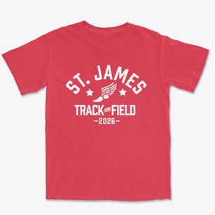 Saint James School Track and Field Premium Heavyweight T-shirt
