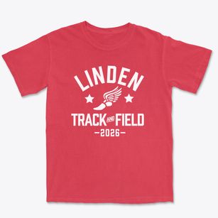 Linden Charter Academy Track and Field Premium Heavyweight T-shirt