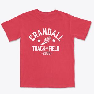 Crandall High School Track and Field Premium Heavyweight T-shirt