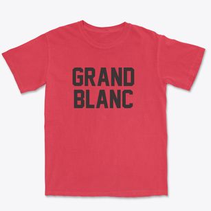 Grand Blanc Michigan Classic Block Premium Heavyweight T-shirt