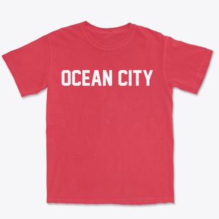 Ocean City Maryland Classic Block Premium Heavyweight T-shirt