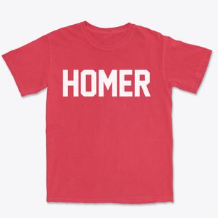 Homer Nebraska Classic Block Premium Heavyweight T-shirt
