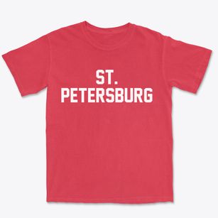 St. Petersburg Florida Classic Block Premium Heavyweight T-shirt