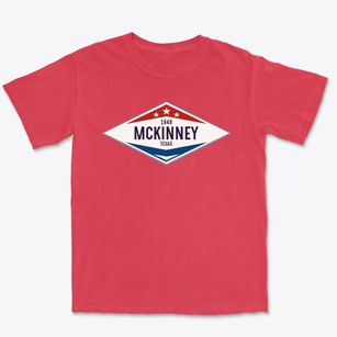 Mckinney Texas Diamond Star Premium Heavyweight T-shirt