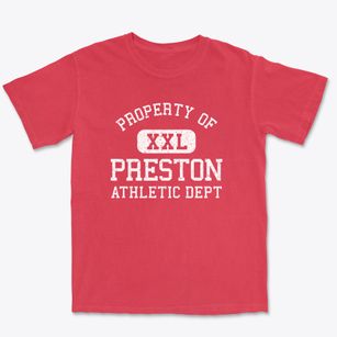 Preston Iowa Athletic Dept Premium Heavyweight T-shirt
