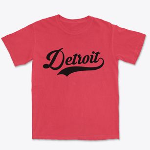Detroit Michigan Vintage Team Premium Heavyweight T-shirt