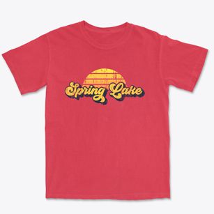Spring Lake Indiana Sublime Sunset Premium Heavyweight T-shirt