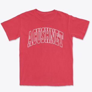 Acushnet Massachusetts Trendy Block Premium Heavyweight T-shirt