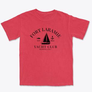 Fort Laramie Wyoming Yacht Club Premium Heavyweight T-shirt