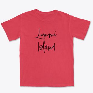 Lummi Island Washington Freestyle Premium Heavyweight T-shirt