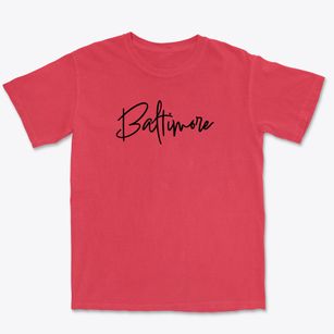 Baltimore Maryland Freestyle Premium Heavyweight T-shirt