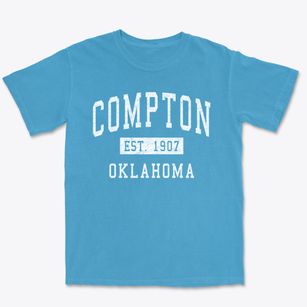 Compton Oklahoma Classic Established Premium Heavyweight T-shirt