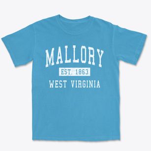 Mallory West Virginia Classic Established Premium Heavyweight T-shirt