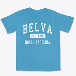 Belva North Carolina Classic Established Premium Heavyweight T-shirt