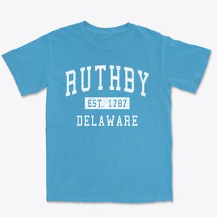 Ruthby Delaware Classic Established Premium Heavyweight T-shirt