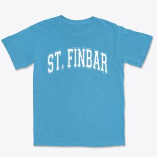 Saint Finbar School Varsity Arch Premium Heavyweight T-shirt